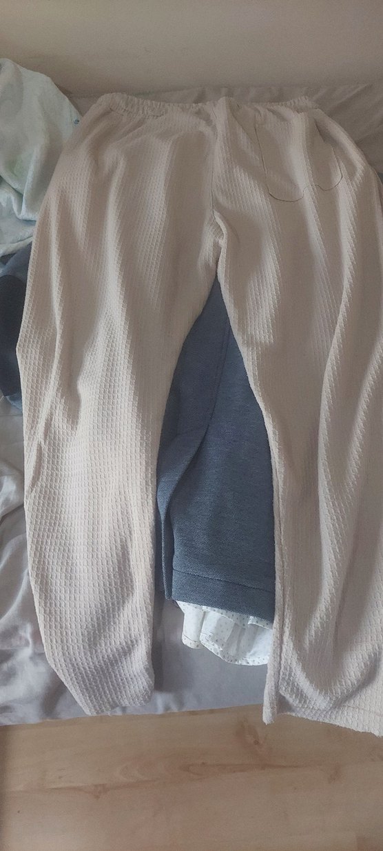 Bej Erkek Kısa Kollu Oversize Tişört ve Pijama Takım - Görsel 4