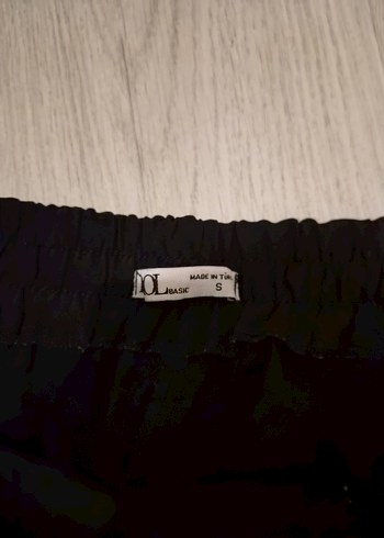 Diğer Düğmeli Siyah Kadın Kumaş Pantolon