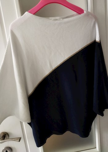 kadın yarasa kollu triko bluz - Görsel 2