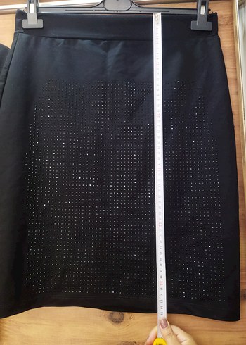 Siyah Payetli Kısa Kollu ikili takım - Görsel 4