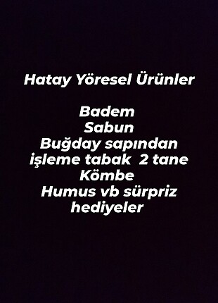 HAtay yöresel ürünler