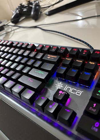 Inca Çok Renkli Işıklı Mekanik Klavye - Görsel 3