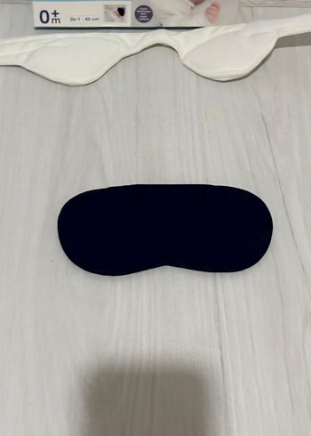 babyJem Beyaz Bebek Uyku Gözlüğü ve Kulak Koruyucu - Görsel 4