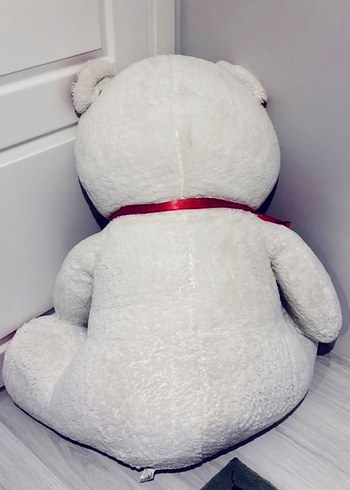 Beyaz Peluş Ayı Oyuncak - Görsel 2