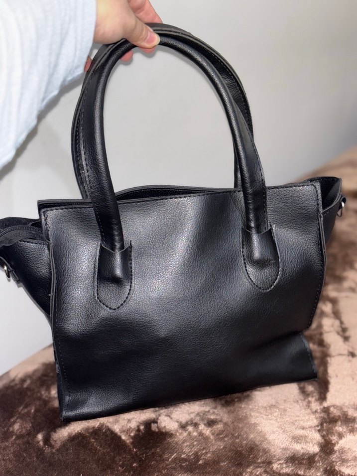 Celine Siyah Deri Kadın Çanta - Görsel 2