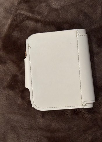 Beyaz Deri Kadın Cüzdanı - Görsel 2