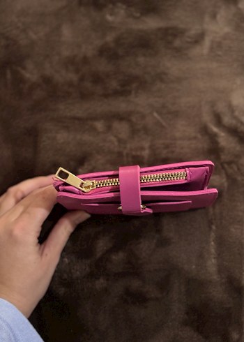 Pembe Deri Tokalı Kadın Cüzdanı - Görsel 3