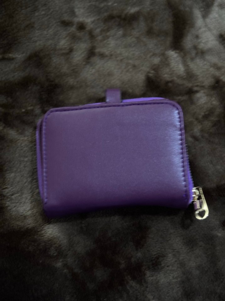 Mor Deri Kadın Cüzdanı Tokalı - Görsel 2