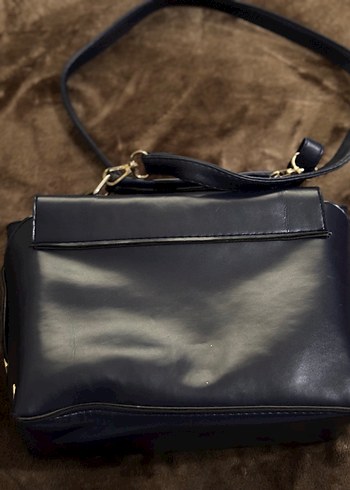 Klasik Siyah Deri Kadın Çanta - Görsel 4