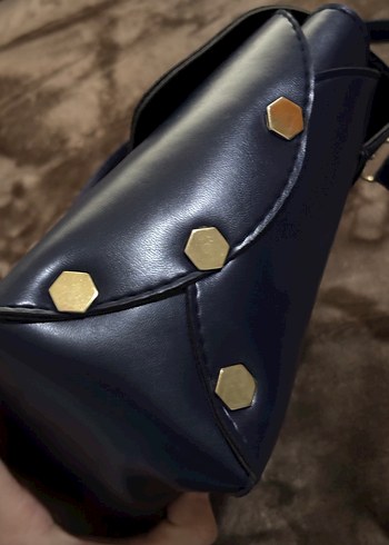 Klasik Siyah Deri Kadın Çanta - Görsel 3