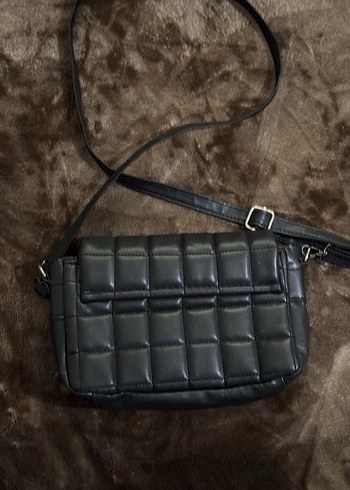 Gri Deri Kadın Çanta Tokalı - Görsel 3