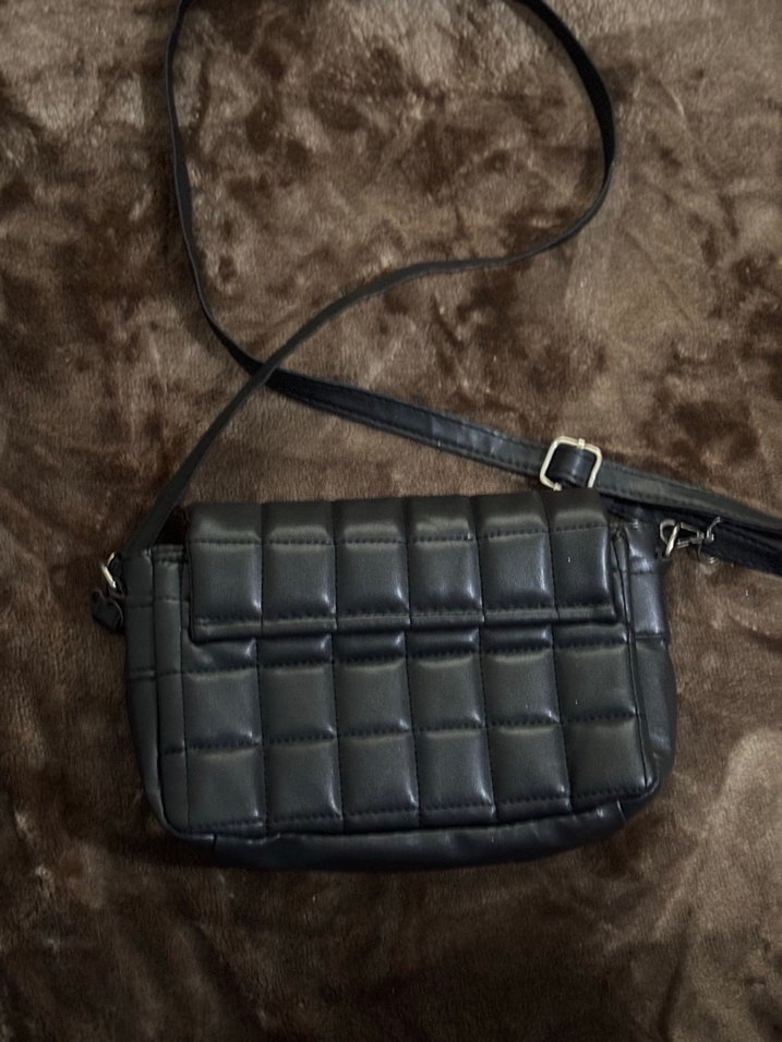 Gri Deri Kadın Çanta Tokalı - Görsel 3