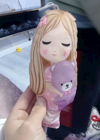 Barbie Pastel Pembe Ayıcık Tutmalı Bebek