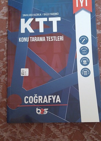 KTT Coğrafya Konu Tarama Testleri Kitabı