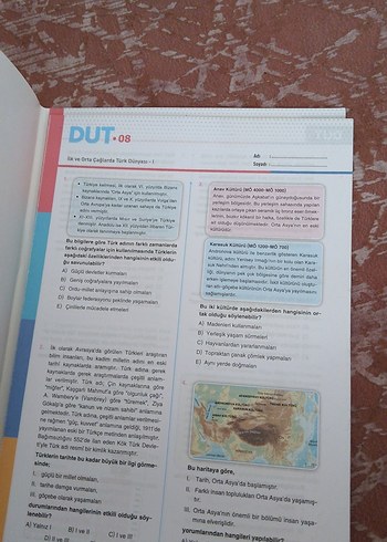 TYT DUT Tarih Sınav Hazırlık Test Kitabı