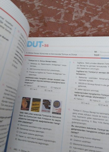 Beden TYT DUT Tarih Sınav Hazırlık Test Kitabı