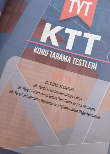 Beden Renk TYT Felsefe KTT Konu Tarama Testleri Kitabı