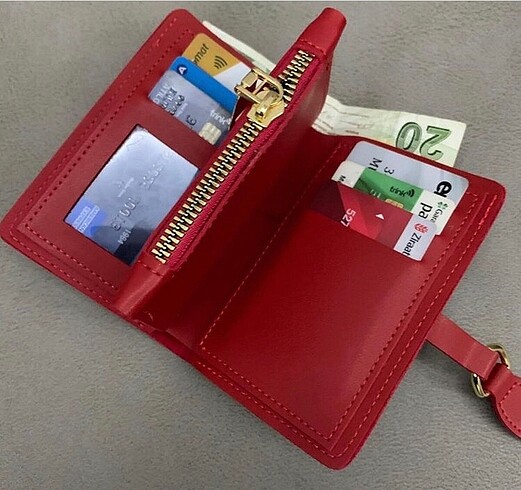 Diğer Kaliteli cüzdan kırmızı