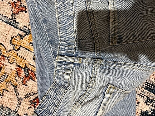 Yüksek bel wide leg jean