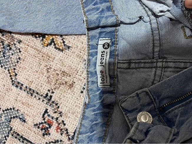 diğer Beden Yüksek bel wide leg jean