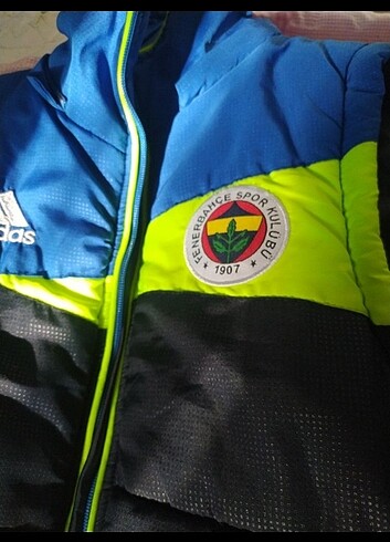 Fenerbahçe baskılı şişme mont yelek