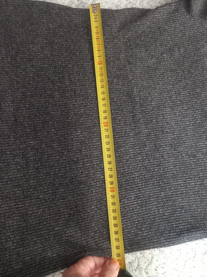 Oasis Düğmeli Gri Yüksek Yaka Kadın Kazak - Görsel 5