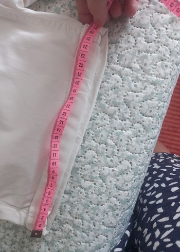 Benetton düğmeli Beyaz Mini Pamuk Şort - Görsel 8