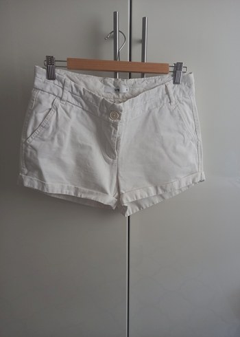 Ltb Jean Beyaz Kadın Mini Şort