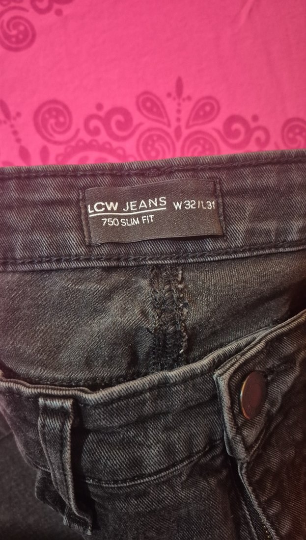 Siyah Slimfit Kesim Erkek Kot Pantolon - Görsel 2