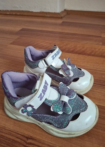 Mor Yılan Desenli Kız Çocuk Spor Ayakkabı - Görsel 4