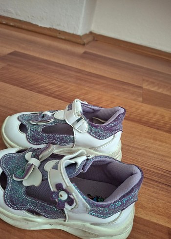 Mor Yılan Desenli Kız Çocuk Spor Ayakkabı - Görsel 2