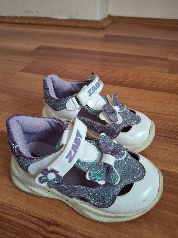 Mor Yılan Desenli Kız Çocuk Spor Ayakkabı - Görsel 4