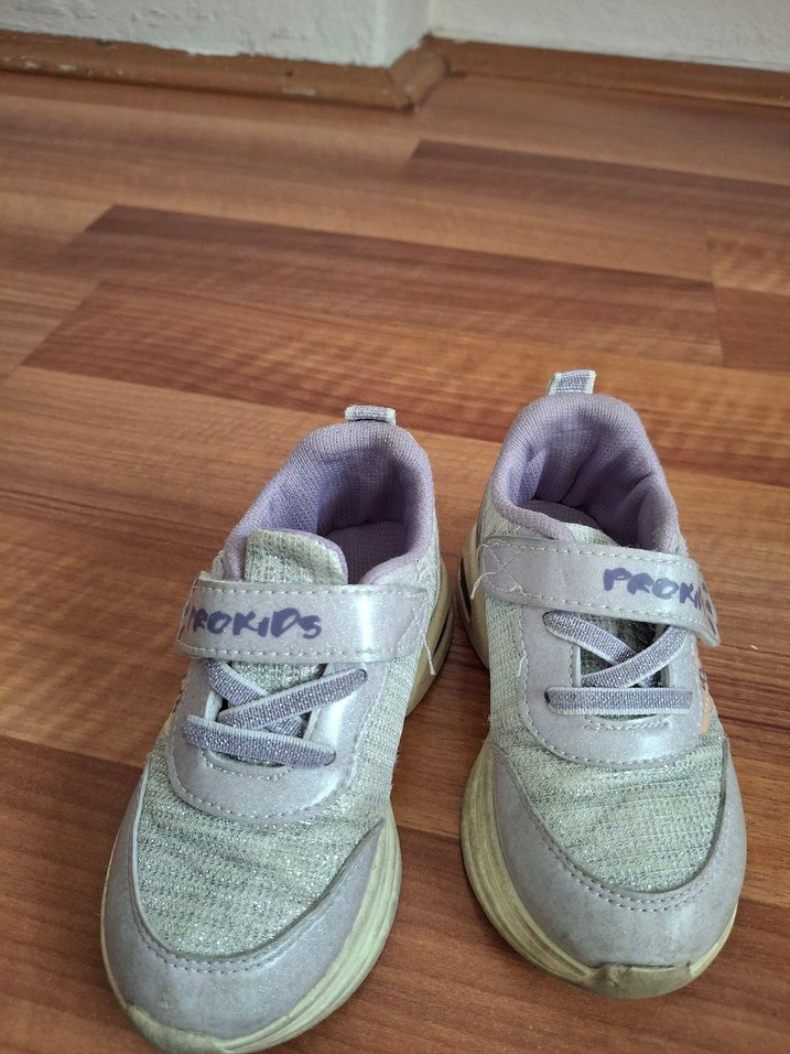 Kız Çocuk Gri Yılan Desenli Spor Ayakkabı - Görsel 3