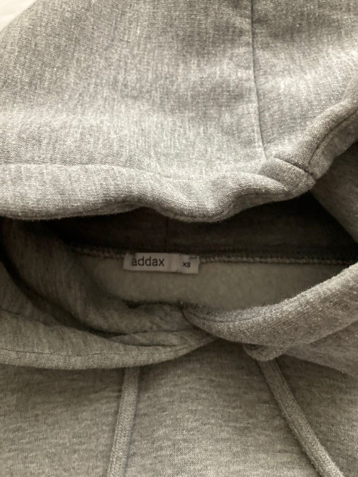 Gri Kapüşonlu Kadın Sweatshirt - Görsel 3