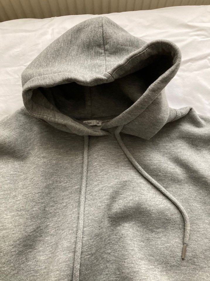 Gri Kapüşonlu Kadın Sweatshirt - Görsel 2