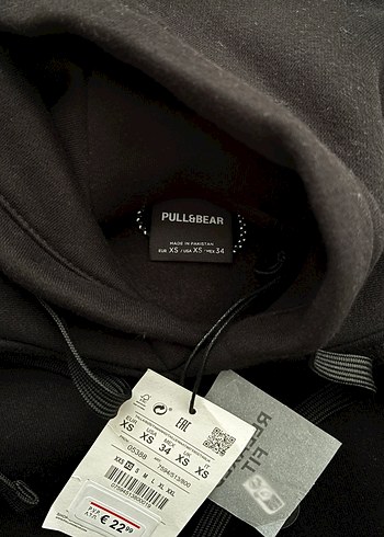 xs Beden Siyah Kadın Sweatshirt
