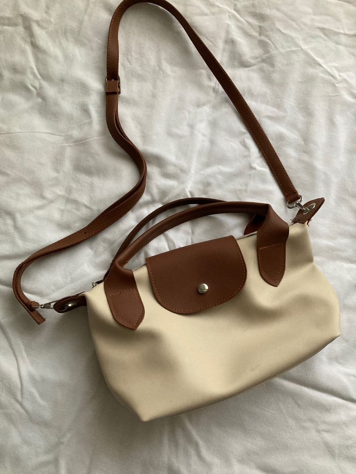 Bej Deri Kadın El Çantası - Görsel 3