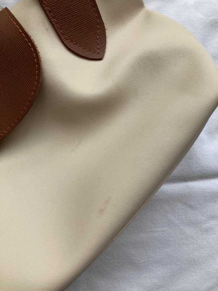 Bej Deri Kadın El Çantası - Görsel 2