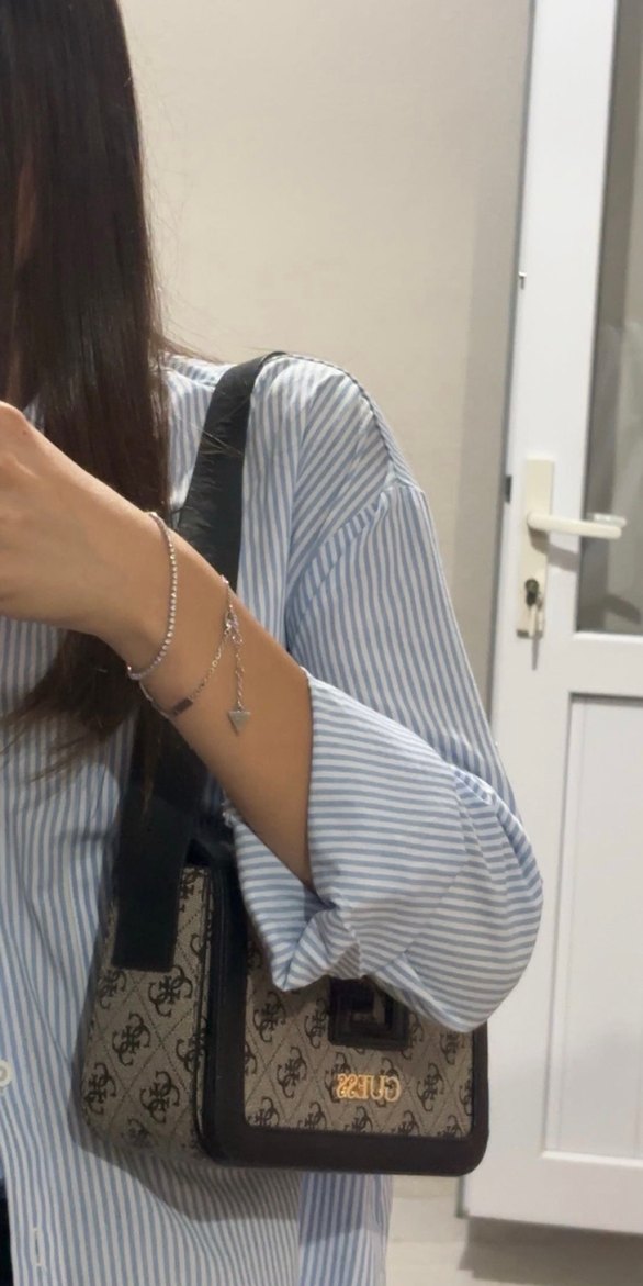 Gri Baskılı Kadın Omuz Çantası - Görsel 4