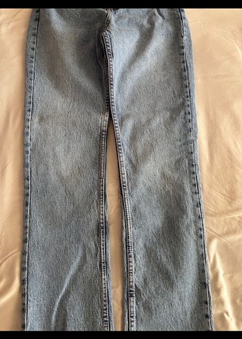 Gri Midi Boy Normal Kesim Kadın Kot Pantolon - Görsel 4