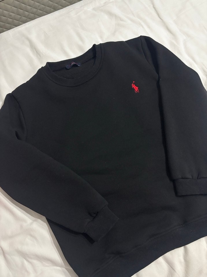 Siyah Polo Ralph Lauren Sweatshirt - Görsel 3
