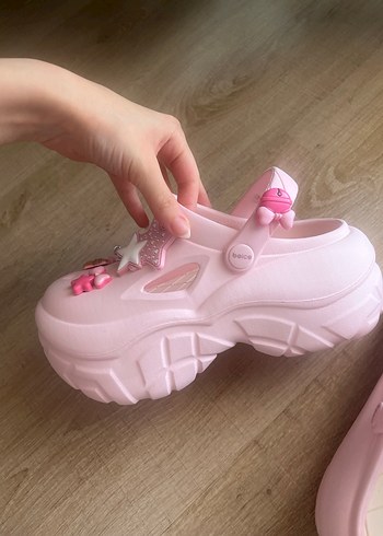 Crocs Pembe Platform Topuklu Kadın Crocs