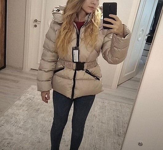 Trendyol & Milla Şişme Mont Bej