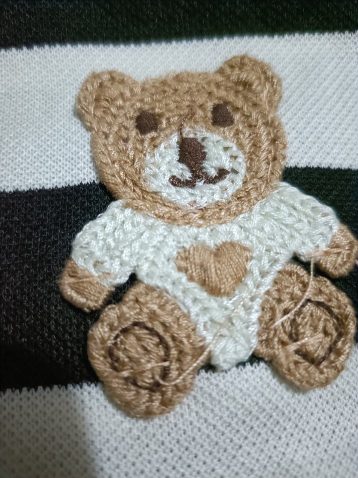 Kız Çocuk Siyah Beyaz Çizgili Tişört - Görsel 2