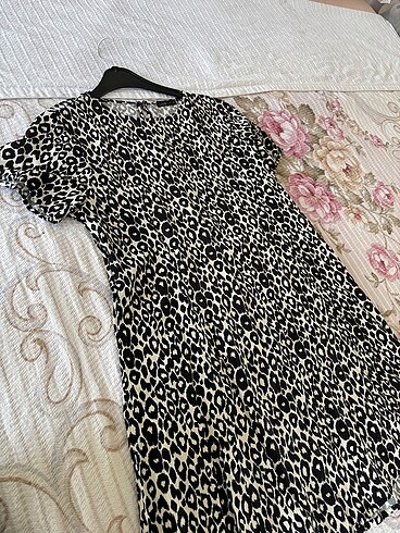 44 Beden Leopar elbise