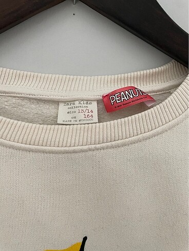 13-14 Yaş Beden ten rengi Renk Zara 13-14 yaş kız çocuk sweatshirt