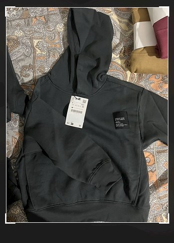 Gri Kapüşonlu Erkek Sweatshirt - Görsel 2