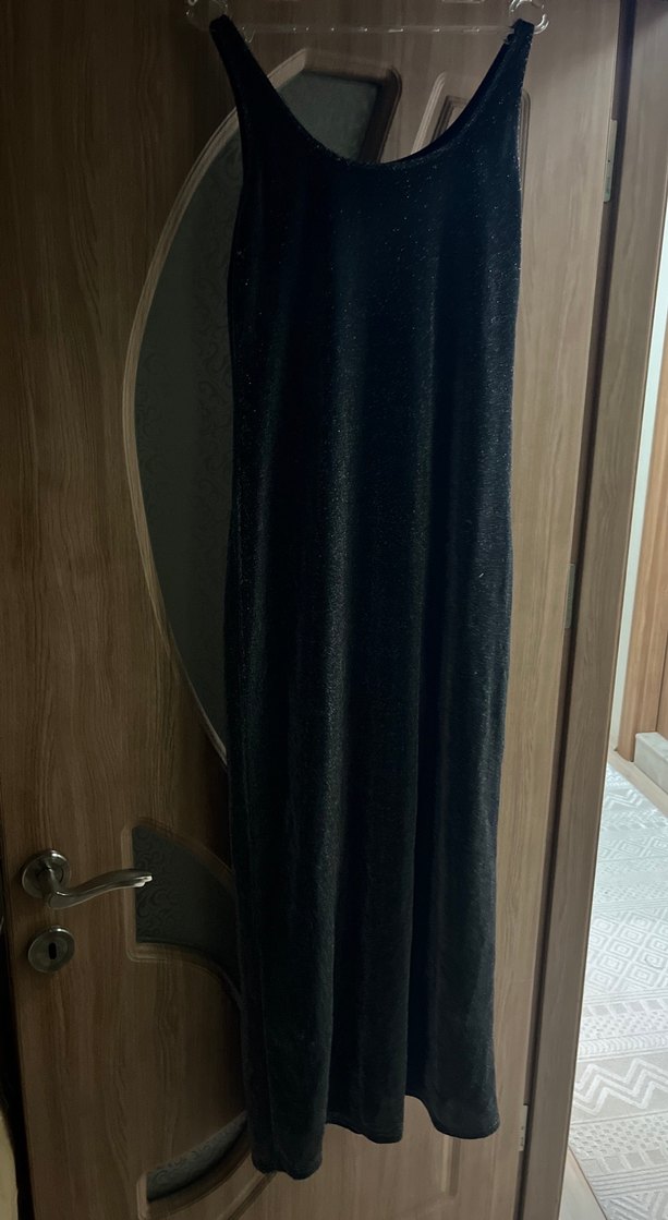 Gri Metalik elbise - Görsel 2