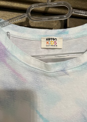 Kız Çocuk Pastel Renkli Tie-Dye Tişört - Görsel 2