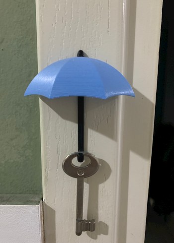 Şemsiye formunda kapı anahtar askısı - Görsel 3